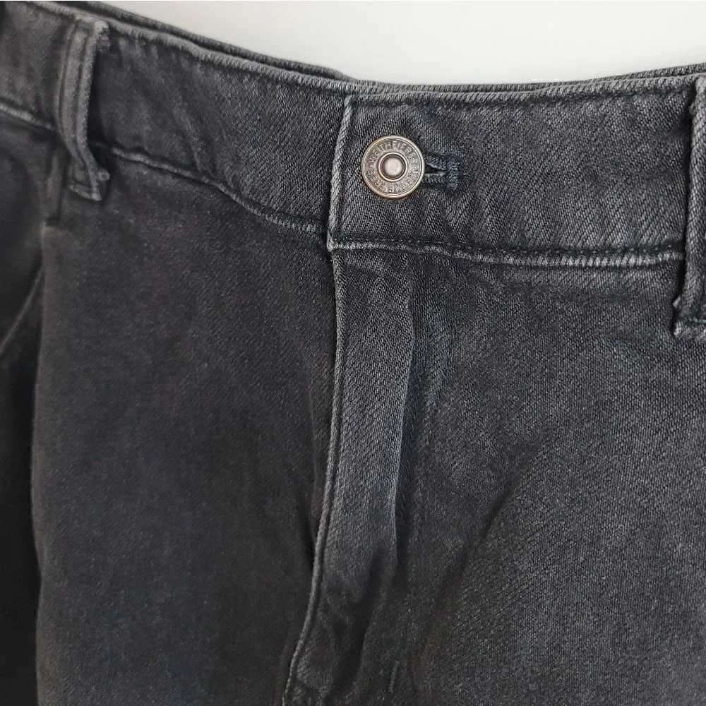 WE THE FREE Black Denim Skirt